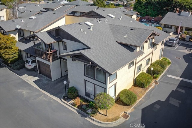 drone / aerial view featuring a residential view