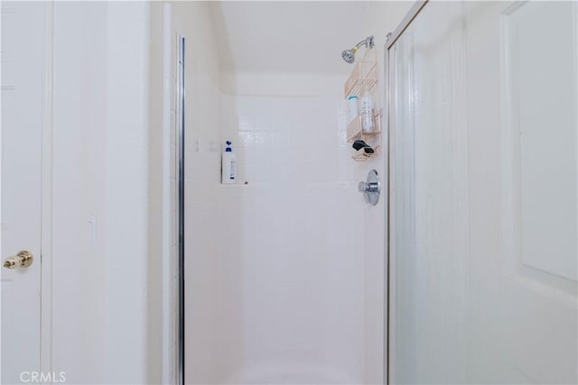 full bathroom with a shower stall