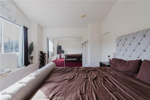 bedroom featuring a closet