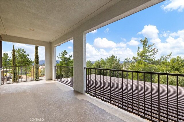 view of balcony