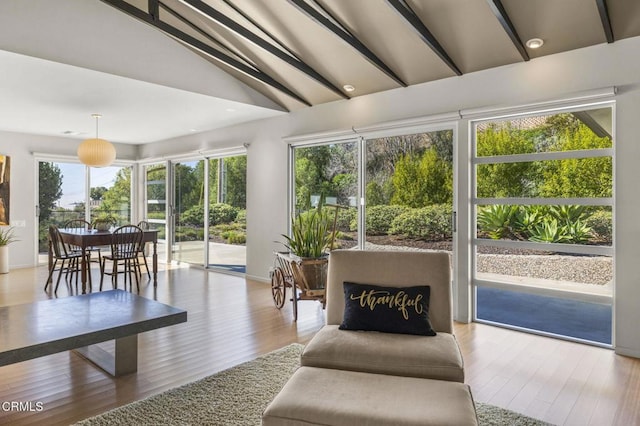 1037 Westridge Dr, Ventura, CA 93003 - sunroom with beamed ceiling