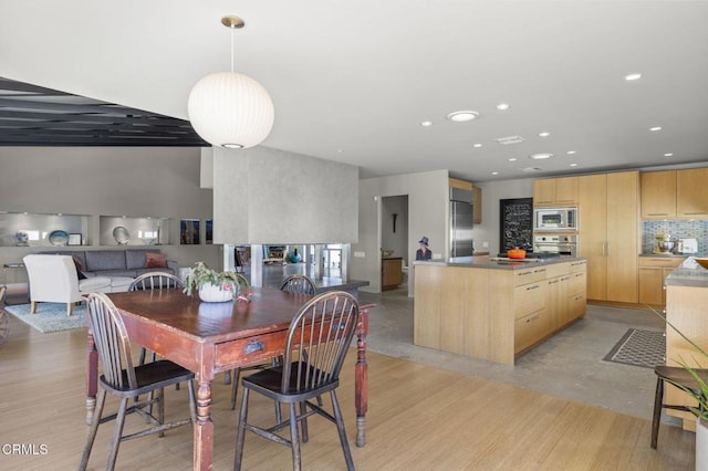 1037 Westridge Dr, Ventura, CA 93003 - dining space with recessed lighting and light wood-type flooring