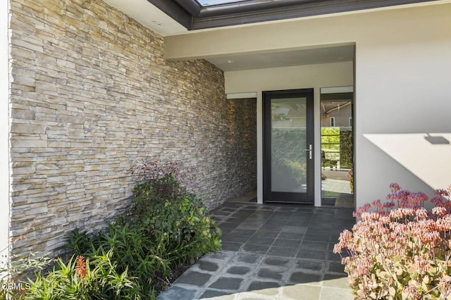 1037 Westridge Dr, Ventura, CA 93003 - doorway to property with stone siding