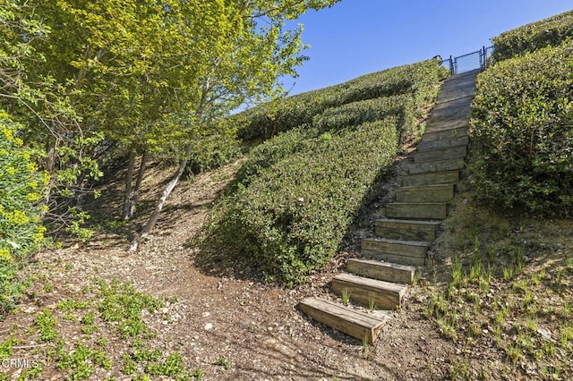 1037 Westridge Dr, Ventura, CA 93003 - view of yard featuring stairs