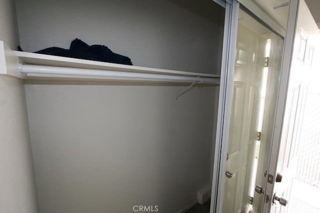 view of closet