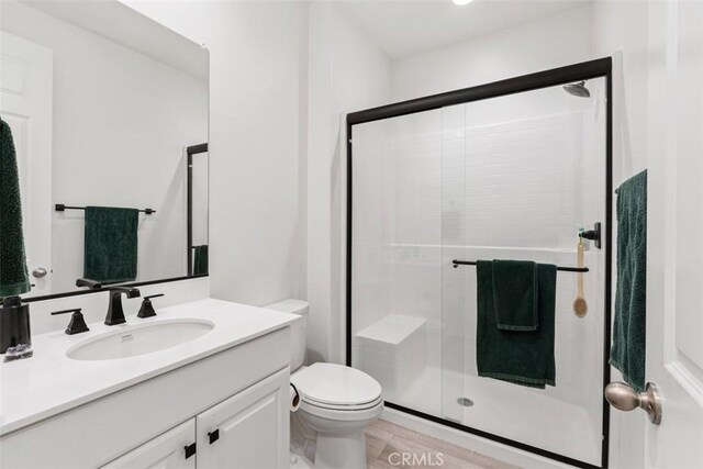 32345 Jeter Ln, Menifee, CA 92584 - full bath with a shower stall and vanity