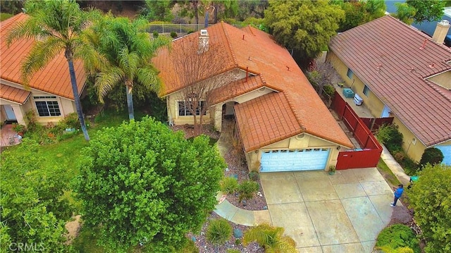 birds eye view of property