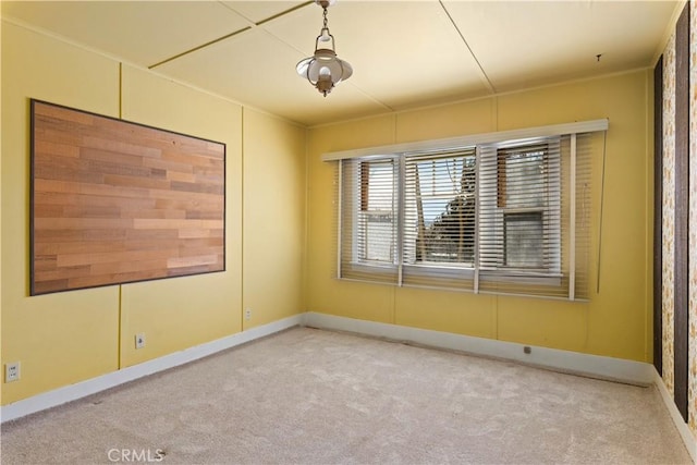 view of carpeted empty room