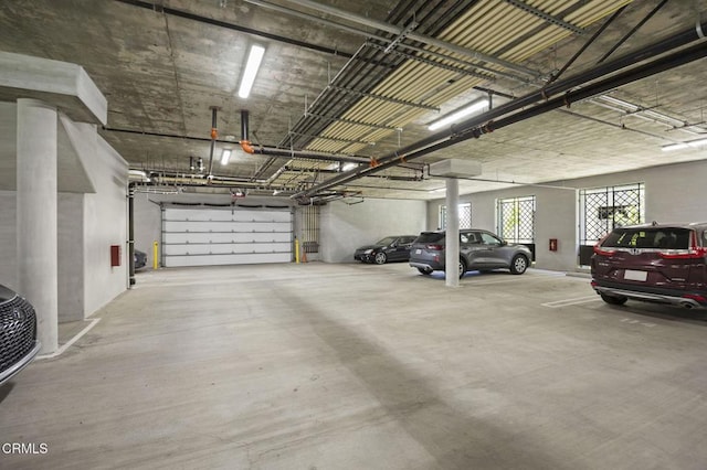 view of parking deck