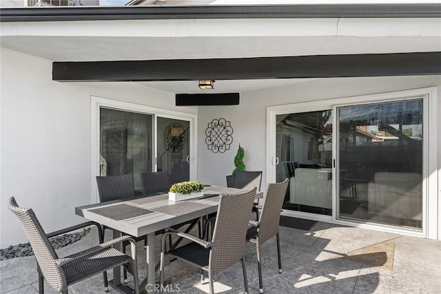 view of patio / terrace featuring outdoor dining area