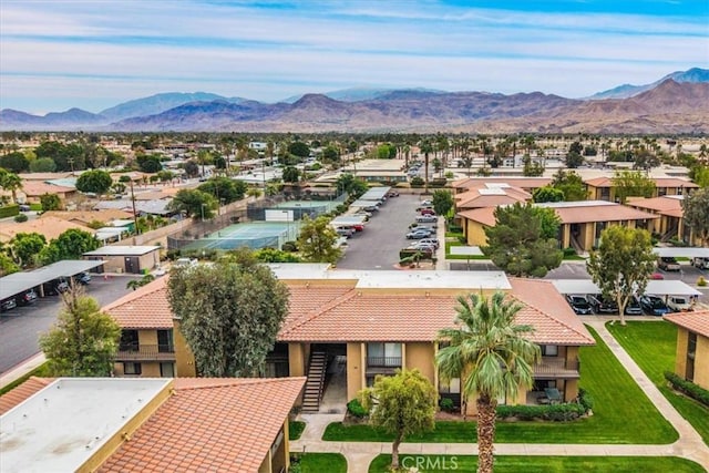 31200 Landau Blvd Unit 1404, Cathedral City, CA 92234 - aerial view of residential area featuring a mountainous background