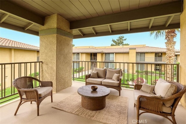 31200 Landau Blvd Unit 1404, Cathedral City, CA 92234 - balcony featuring outdoor lounge area