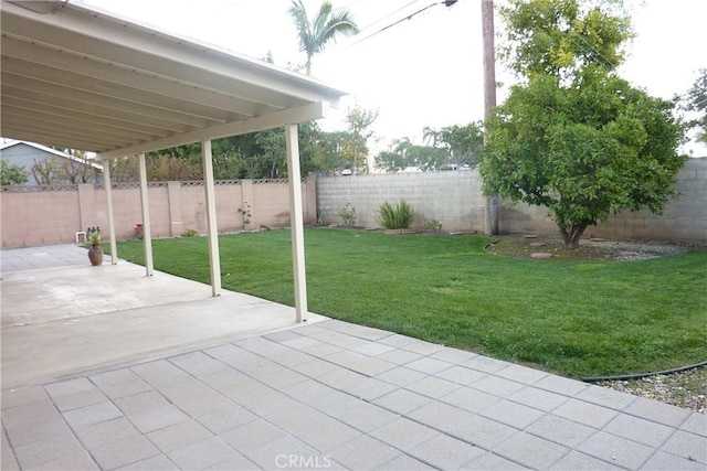 view of patio / terrace with a fenced backyard