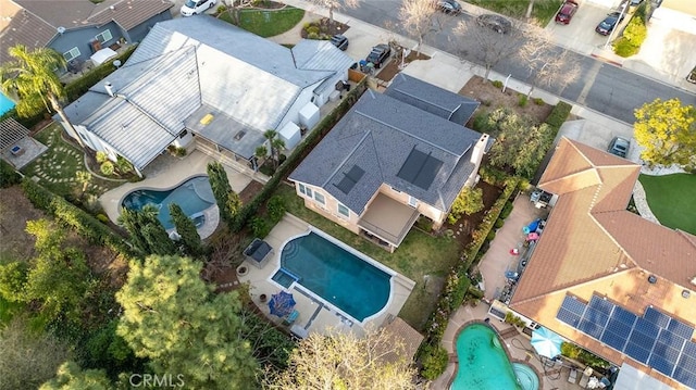 drone / aerial view featuring a residential view