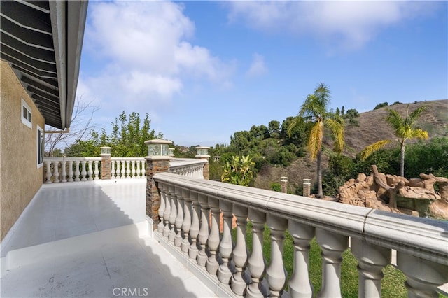 view of balcony