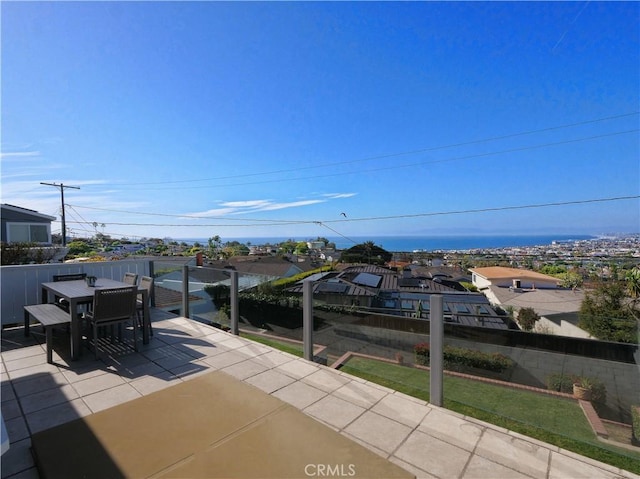 view of patio featuring outdoor dining space