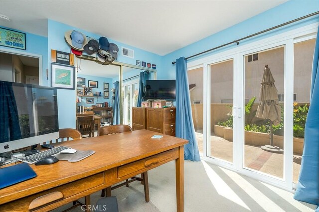23 Landing, Laguna Niguel, CA 92677 - carpeted home office featuring french doors