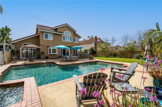23 Landing, Laguna Niguel, CA 92677 - view of swimming pool with a fenced backyard and a patio area