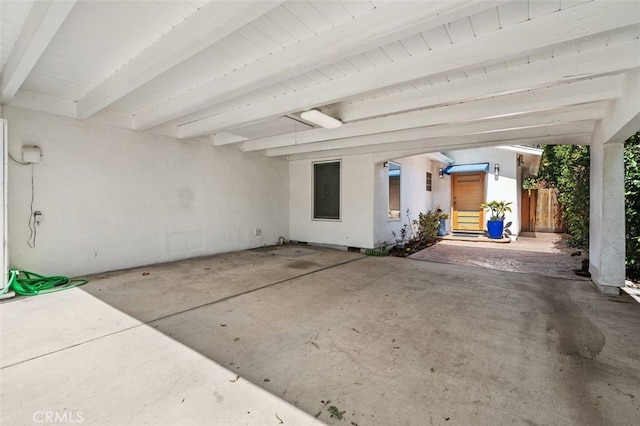 view of patio / terrace with fence