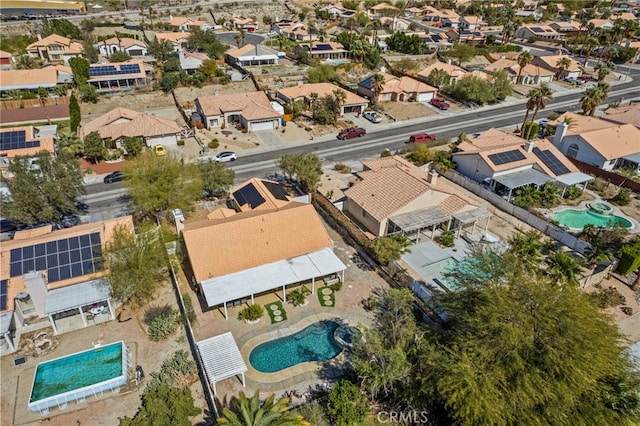 birds eye view of property featuring a residential view