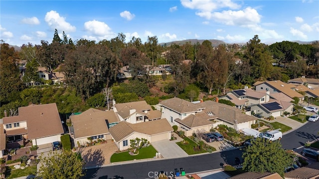 drone / aerial view featuring a residential view