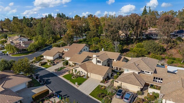 bird's eye view featuring a residential view