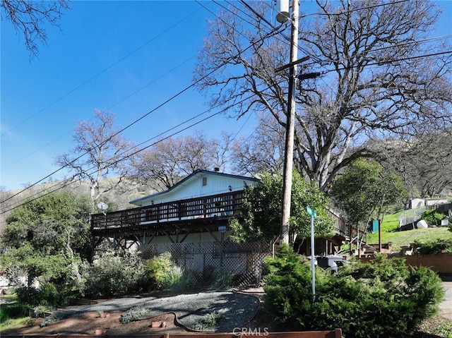 4165 Dawes Ave, Nice, CA 95464 - back of property featuring a deck