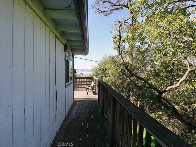 4165 Dawes Ave, Nice, CA 95464 - view of wooden balcony with a wooden deck