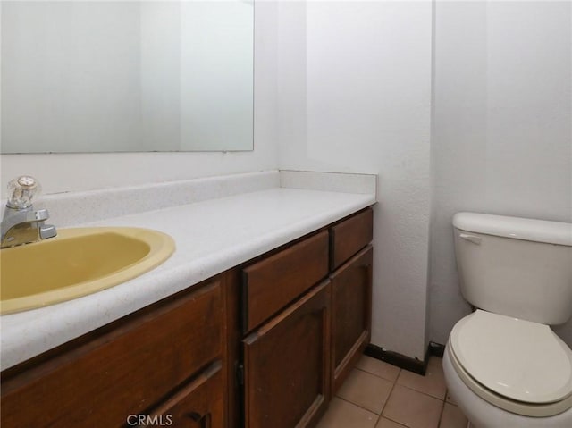 4165 Dawes Ave, Nice, CA 95464 - half bath with vanity, toilet, and tile patterned flooring