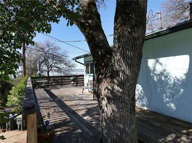 view of wooden terrace