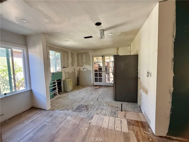 interior space featuring french doors