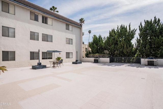 view of patio / terrace with fence