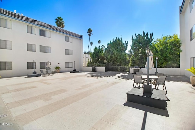 view of patio with outdoor dining space