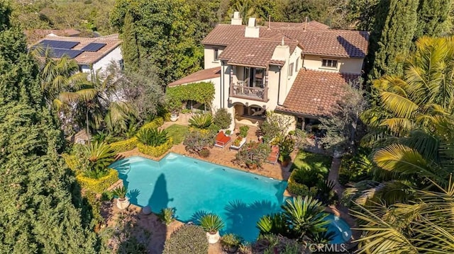birds eye view of property