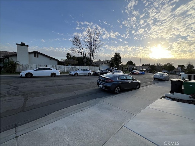 view of street with sidewalks