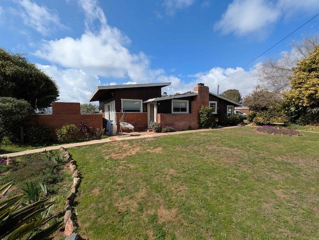 1372 Hymettus, Encinitas, CA 92024 - view of front of home with a chimney and brick siding
