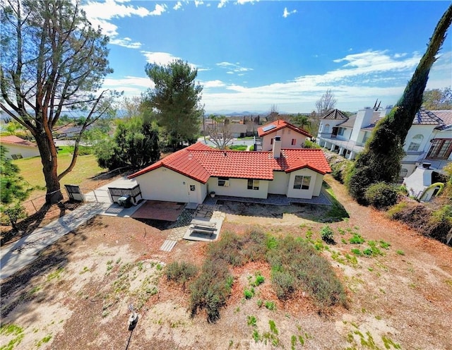 drone / aerial view featuring a residential view