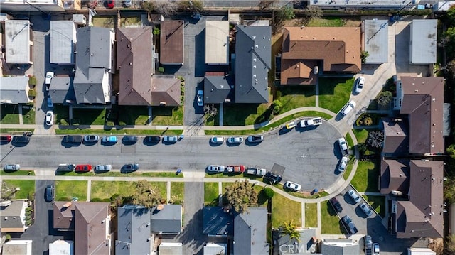 aerial view featuring a residential view