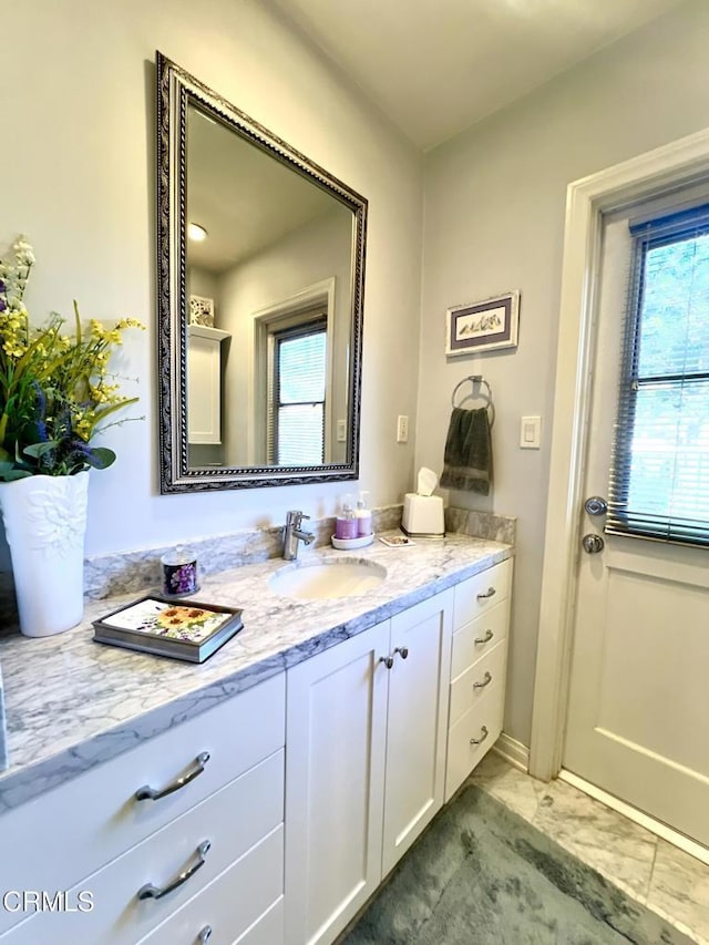 bathroom with vanity