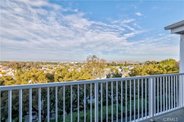 view of balcony