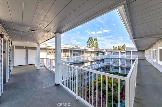 balcony featuring a residential view