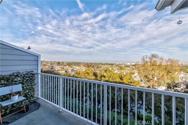 view of balcony