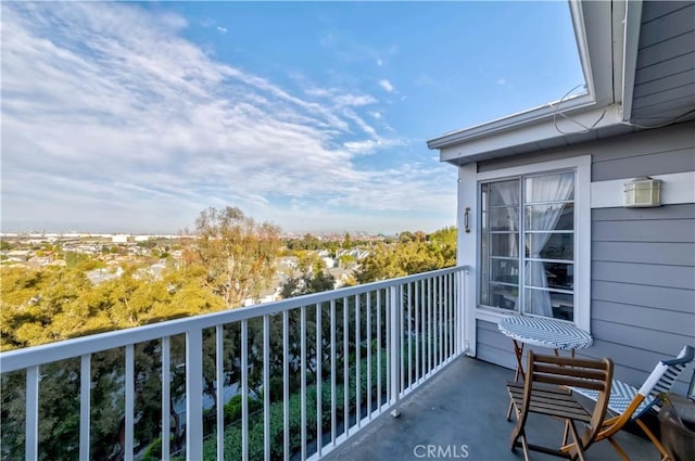 view of balcony