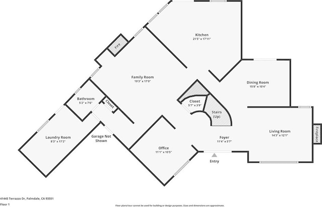 41445 Terrazzo Dr, Palmdale, CA 93551 - property floor plan