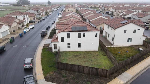 aerial view featuring a residential view