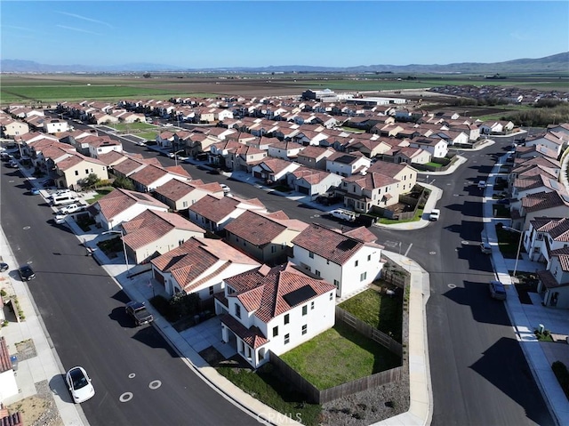 bird's eye view with a residential view