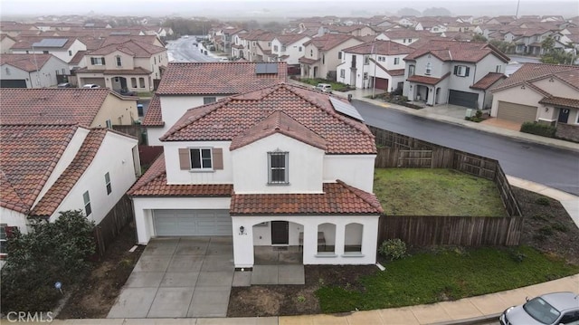 bird's eye view featuring a residential view