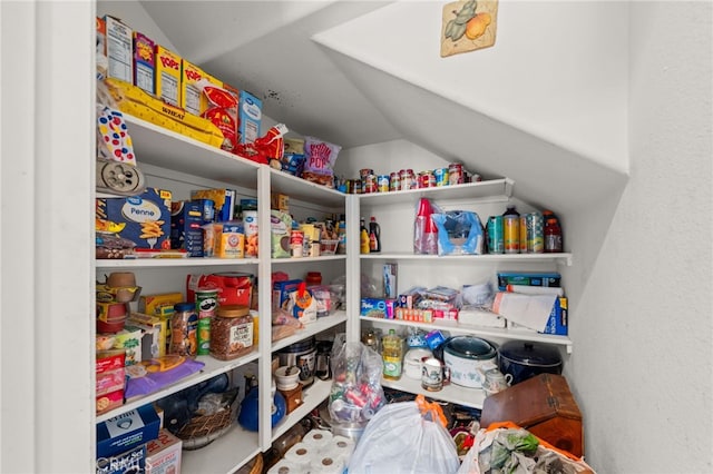 view of pantry