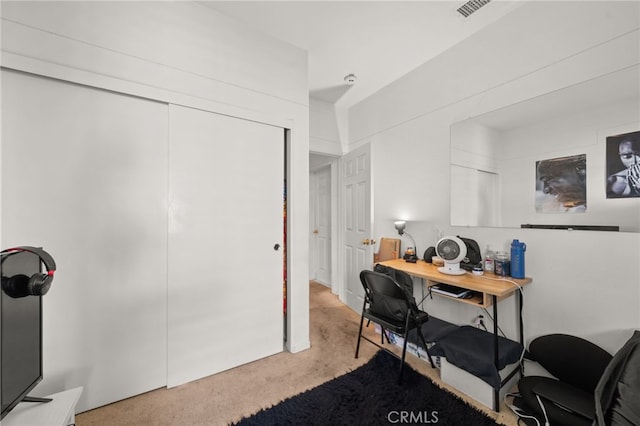 carpeted office with visible vents