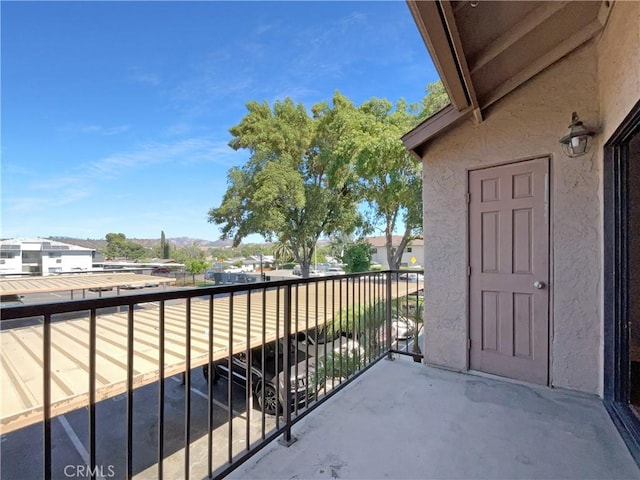 balcony featuring a residential view